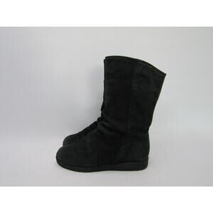 SANTANA CANADA Womens Size 6.5 W Black Leather Mid Calf Fashion Boots